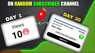 I Tried Short For 30 Days On My Random Subscriber's Channel | 10 Million Views in 30 days 😎