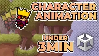 Unity Tutorial: Animate your character in less than 3 min (idle, walk, jump)