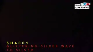 4” SH 4001 GLITTERING SILVER WAVE TO SILVER  (A)