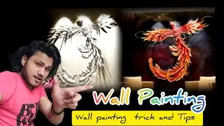 Wall Painting trick and tips | How to painting #how #drawing #wallpaper #paper #viral #trending #art