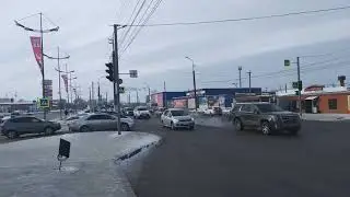 Остановка около Гипер Сити в Кургане, напротив Планеты низких цен. 13.01.2020