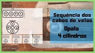 Sequência dos cabos de velas: (Opala, Chevette e motor AP)
