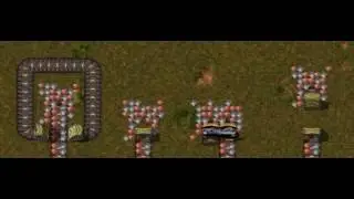 Factorio Belt Overflow mod, first test