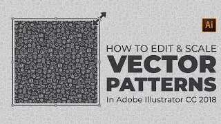 🔴  |  How to Edit & Scale a VECTOR PATTERNS   |   Illustrator   |   The Ocher Studio