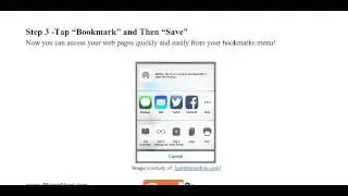 How to Bookmark a Website on Safari