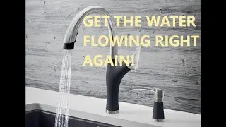 How to fix low water pressure from kitchen faucet