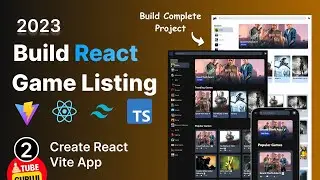 #2 Build Game Listing app with React ,Tailwindcss, Vite : Create React App using Vite
