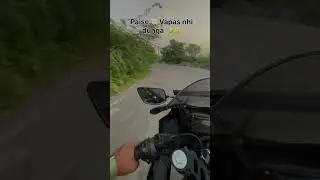 Paise vaps nhi dunga 😂😂 #MRAJRIDER #r15v4 #trending #motovlog #blog #rider #viealreels #viral