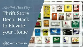 Thrift Store Decor Hack to Elevate your Home | DIY Matchbook Resin Tray