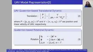 2024 IEEE American Control Conference ACC Backstepping Sliding Mode Control for Quadrotor UAVs Arezo