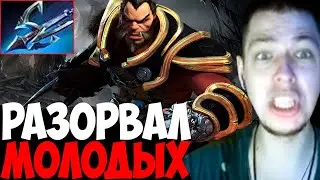 УБИЙЦА НУБОВ ВЫКАТЫВАЕТ СИГНАТУРНОГО ВОЛКА ЧЕРЕЗ КИРАСУ / ЛЮКАН МИД | дота 2 патч 7.33