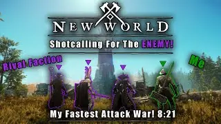 Shot Calling WAR for the ENEMY - Fastest New World Attacking War