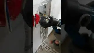 Монтаж распаячной коробки. Неразъемное соединение гильзой