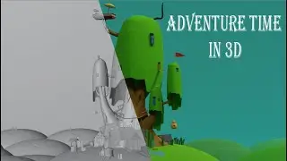 Timelapse - Adventure Time Tree - (Blender 3D)