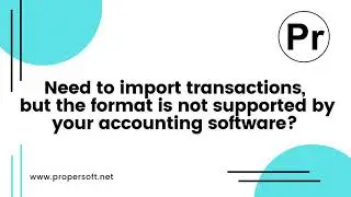 Convert transaction files to a format your accounting software imports