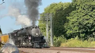 Union Pacific Big Boy 4014 Entering Rochelle - 9/9/24