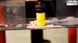 Сверление всеми видами корончатых сверл на станке Metaltool MT-120