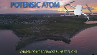 Potensic Atom sunset flight at Chapel Point Battery
