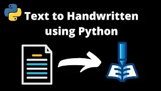 How to convert TEXT to HANDWRITING😎