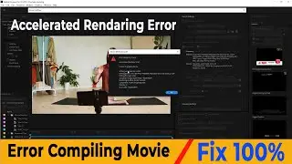 Premiere Pro - ERROR COMPILING MOVIE Easy Fix, 
