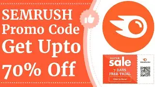 Semrush Coupon Code 2025 : Get Up to 70% OFF + 7-Day Free Trial!🚀🔥