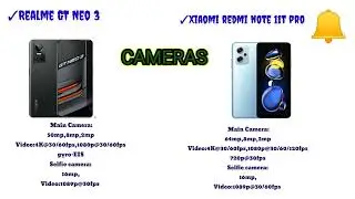 Realme GT Neo 3 vs Xiaomi Redmi Note 11T Pro, Price and Specifications.#redmi #realme#Htnetworkstmon