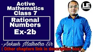 Icse class 7 maths Rational numbers Ex 2b | Active Mathematics | Focus leaning Publication