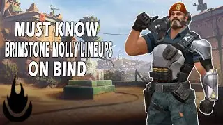 Must Know Brimstone Molly Lineups on Bind (Valorant Tips and Tricks #1)