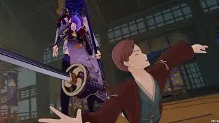 kujou kamaji vs Raiden Shogun animation #genshinimpact