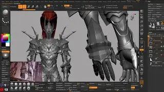 Solo Leveling: Igris character sculpting in zbrush PART-19 hand detailing
