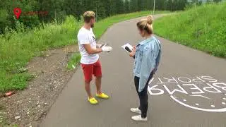 Спортсменам на трассе мешают люди