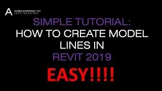 REVIT ARCHITECTURE LESSON 20 HOW TO CREATE MODEL LINES