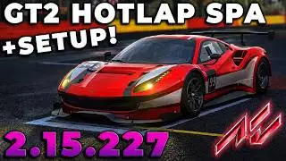 Assetto Corsa Ferrari 458 GT2 at Spa | Hotlap World Record #25 | Car Setup, FFB settings and config