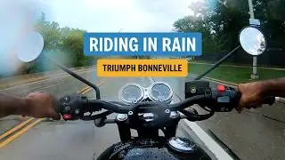Got Caught in the Rain – Triumph Bonneville Black