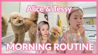 Girlfriend Morning Routine with Puppy l Prepare Breakfast, Play with Puppy, Peaceful Start
