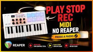 Configuração de Teclas de Transporte MIDI no Reaper: PLAY, PAUSE e REC Simplificado!
