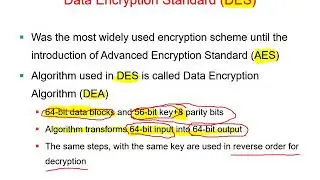 12 - Cryptography for E Security - Symmetric Key Cryptography
