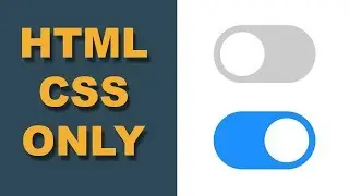 Simple toggle switch using HTML and CSS without Javascript | CSS khmer