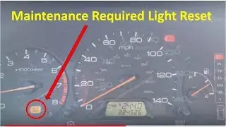 1999-2004 Honda Odyssey - Maintenance Required Light Reset