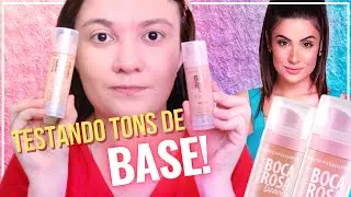 CORES BASE BOCA ROSA  -  TESTANDO  ( ana e francisca ) Boca rosa beauty