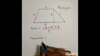 Perimeter and area of trapezium|class10th|cbse