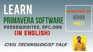 Learn primavera Software in English part1 #civilengineering #architecture #property #primavera