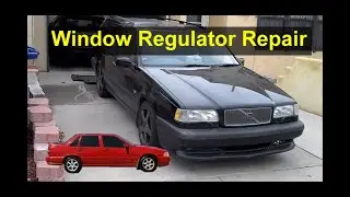 How to repair the window roller or regulator in a Volvo S70, V70, 850, V70 XC, V70R, etc. - VOTD