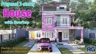 Proposed 2 -  Storey House Design with roof top