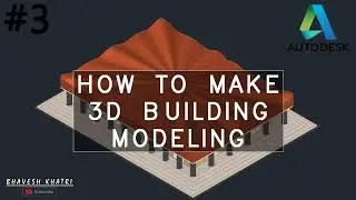 AutoCAD - HOW TO MAKE 3D BUILDING MODELING | AUTOCAD 3D | ( for practice )