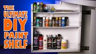 I Built the Ultimate DIY Craft Paint Organizer