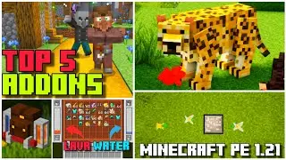 🎖️TOP 5 ADDON for BEDROCK | MINECRAFT PE 1.21 #addons