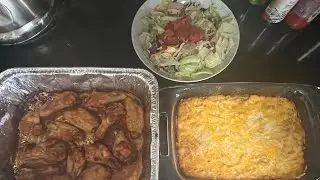 Hot Wings , Mac & Cheese  with Salad!