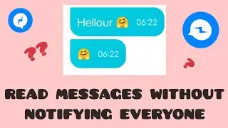 HOW TO READ MESSAGES ON MESSENGER WITHOUT NOTIFYING EVERYONE | @PAMELA_JANE