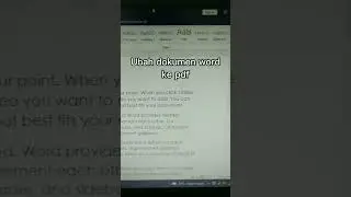 3 Detik Cara Ubah Word ke PDF 